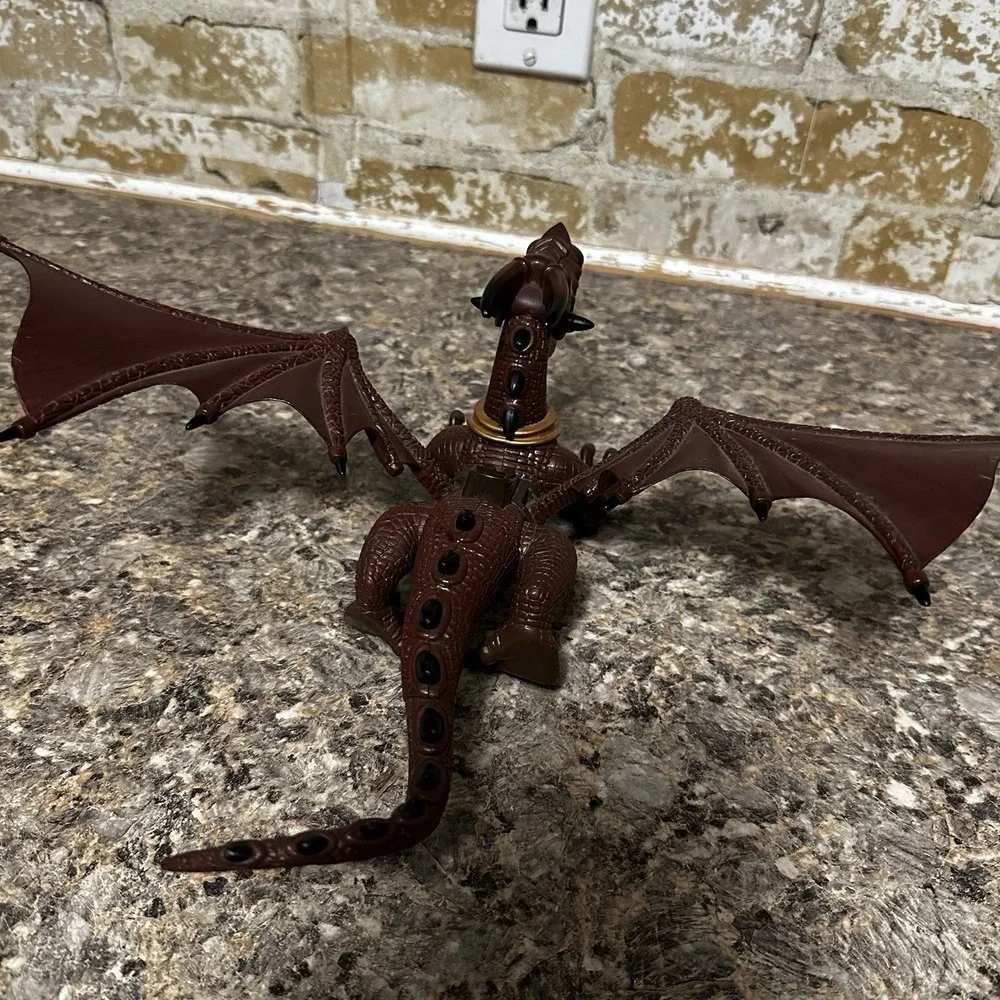 Mega Bloks Dragons Series - Red Black Dragon Figure - No Orb